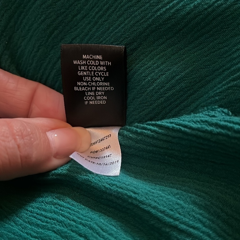 Torrid Green Peplum Top (Size 2) - Picture 6 of 6